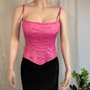 Bright Pink Vintage Bustier Corset Beautiful